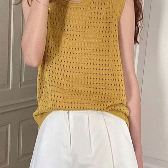 Yasuk Ljetni ležerni pulover Majica na rukavu Ženska široka pletena majica Nježna boemska majica za odmor na plaži Izdubljena bluza Zaštita od sunca