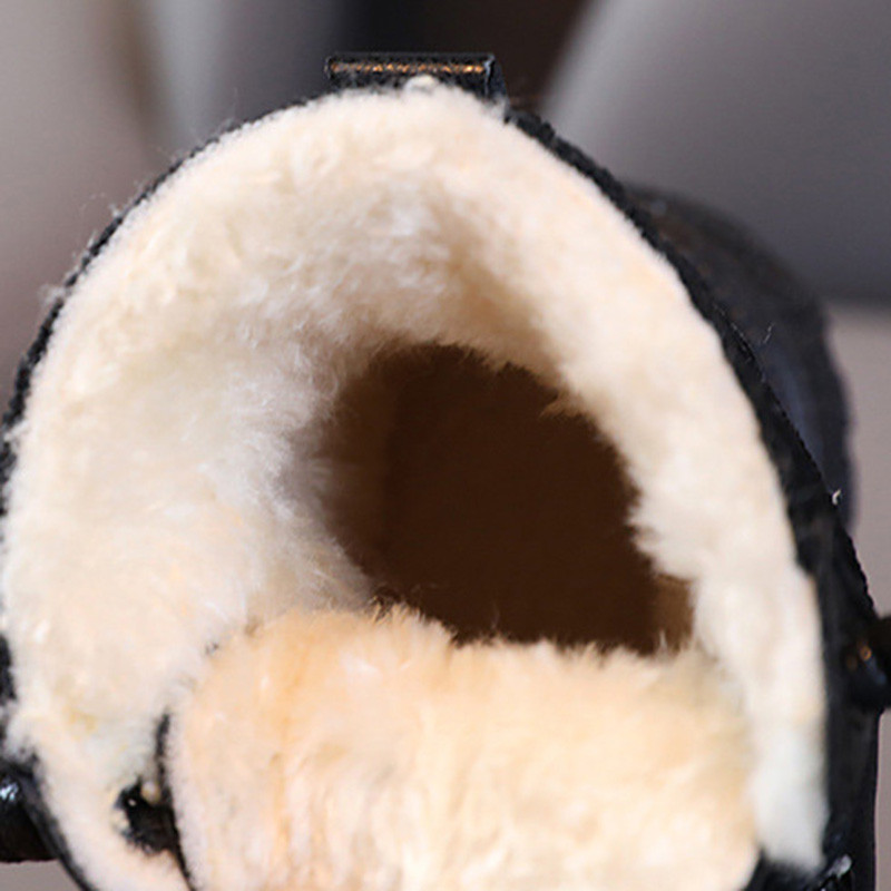 PADRISIMOS Dječje bež kožne Chelsea čizme Vodootporne čizme za snijeg Čipkane Dječje tenisice Zimska cipela za djevojčice XTP