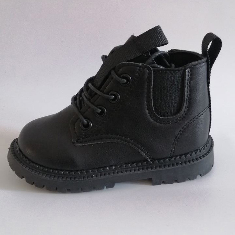 PADRISIMOS Dječje bež kožne Chelsea čizme Vodootporne čizme za snijeg Čipkane Dječje tenisice Zimska cipela za djevojčice XTP