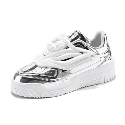 2023, pantofi vulcanizați pentru bărbați verzi, pantofi de vară, de designer de brand, cu șireturi, pantofi casual din piele, pantofi pentru bărbați