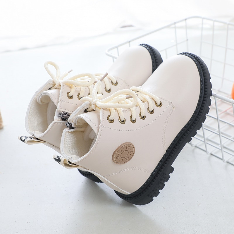 Botine pentru copii pentru baieti toamna iarna cizme din piele pentru copii moda fete moda copii pantofi scurti clasici cauciuc nou