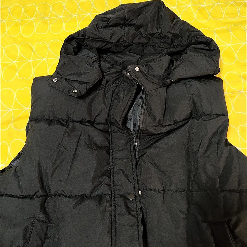 Laisvos medvilninės liemenės su ilgu gobtuvu, žieminės, šiltos storos paltai, negabaritinės moteriškos liemenės korėjietiška elegantiška striukė be rankovių