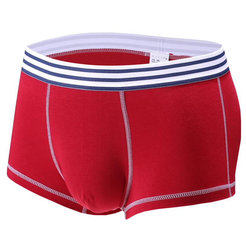 Sexy Vyriški apatiniai Boxer Kvėpuojanti medvilnė ir Modal Homme Boxer Candy Color Vyriški minkšti apatiniai Boksai