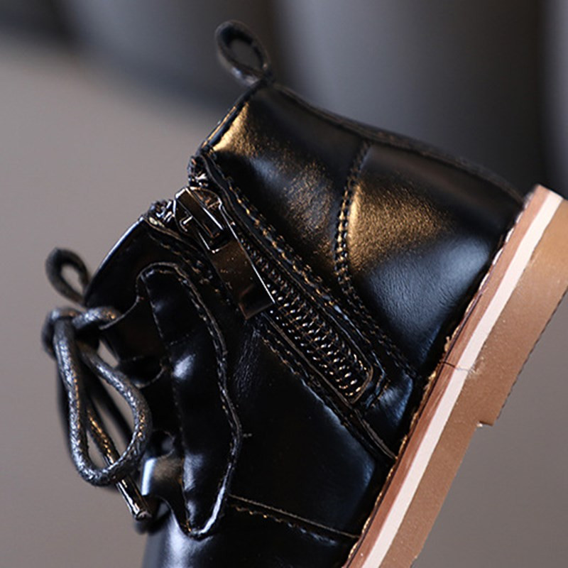 Pantofi noi de toamnă pentru bebeluși din piele pentru copii mici Cizme cu talpă din cauciuc pentru bebeluși la modă pentru băieți și fete ghete 15-25