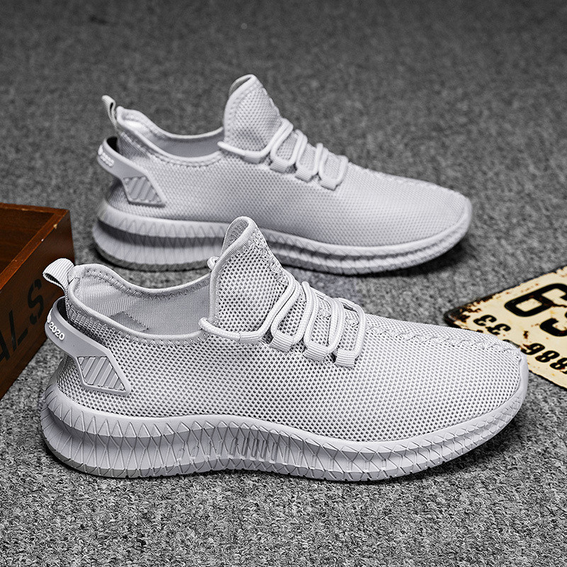 Pantofi pentru bărbați pentru vară, albi, pantofi pentru bărbați, respirabili, la modă, ușoare, negru, mers, mărime mare, pantofi de tenis pentru bărbați, Zapatillas Hombre