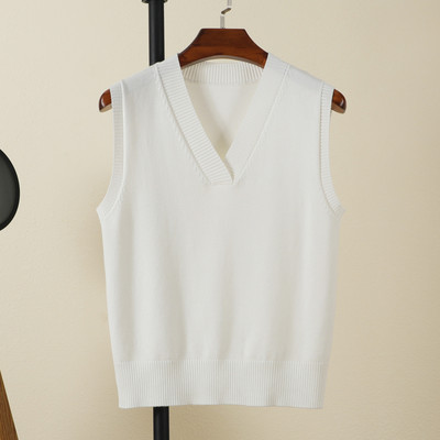 Estetinis megztinis Megztinis Moteriški Megztiniai Moteriški Liemenės Drabužiai Palaidinė Preppy Stilius Viršutiniai Šilti Korėjietiški Paminkštinti Moteriški megzti