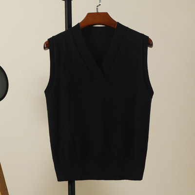 Estetinis megztinis Megztinis Moteriški Megztiniai Moteriški Liemenės Drabužiai Palaidinė Preppy Stilius Viršutiniai Šilti Korėjietiški Paminkštinti Moteriški megzti