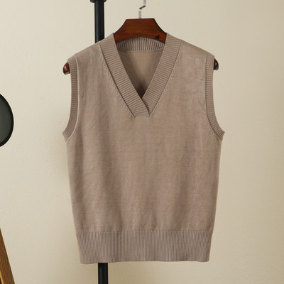 Estetinis megztinis Megztinis Moteriški Megztiniai Moteriški Liemenės Drabužiai Palaidinė Preppy Stilius Viršutiniai Šilti Korėjietiški Paminkštinti Moteriški megzti