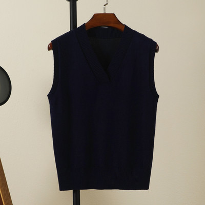 Estetinis megztinis Megztinis Moteriški Megztiniai Moteriški Liemenės Drabužiai Palaidinė Preppy Stilius Viršutiniai Šilti Korėjietiški Paminkštinti Moteriški megzti