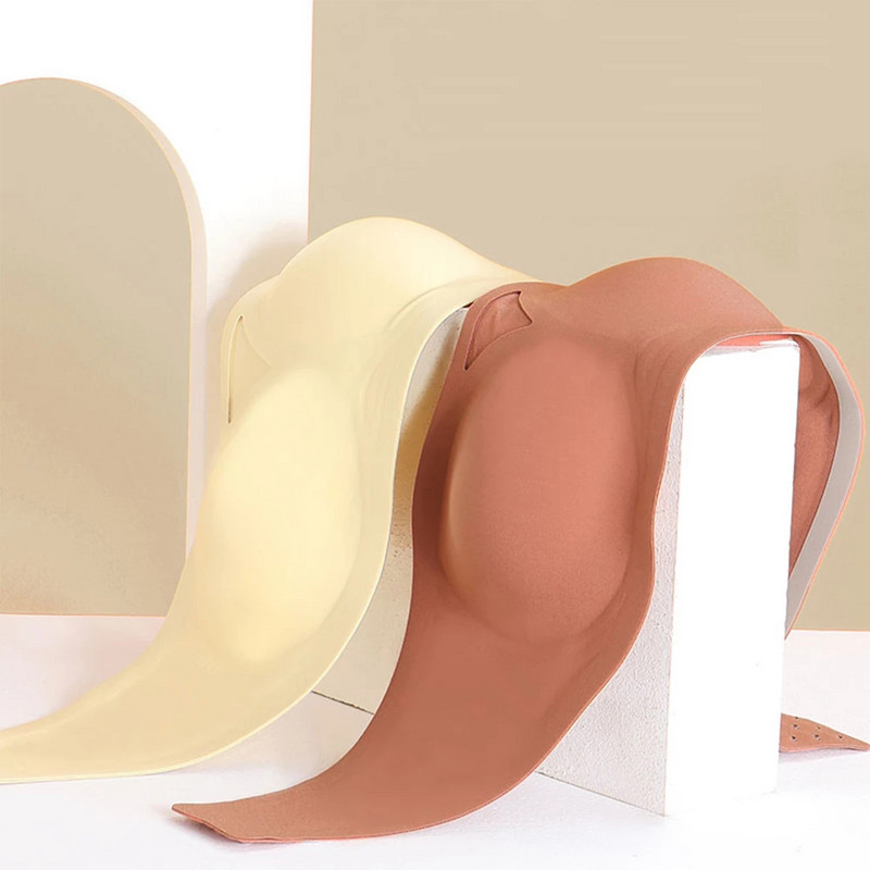 Lenjerie fără cusături din mătase de gheață de vară Bralette moale Sutien push up fără bretele pentru femei Sutiene invizibil din latex Închidere la spate fără sârmă