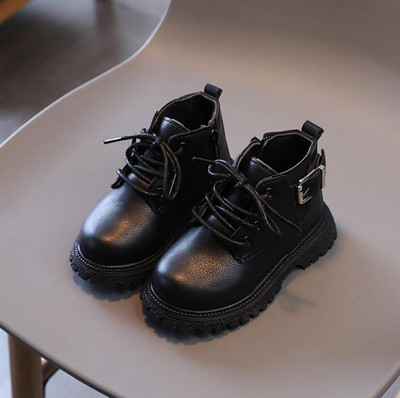 2022. Dječja ležerna obuća Jesen Zima Čizme za snijeg Cipele za dječake Modne kožne meke protuklizne čizme za djevojčice Bebe Dječje sportske cipele