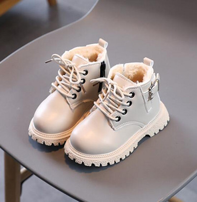 2022. Dječja ležerna obuća Jesen Zima Čizme za snijeg Cipele za dječake Modne kožne meke protuklizne čizme za djevojčice Bebe Dječje sportske cipele