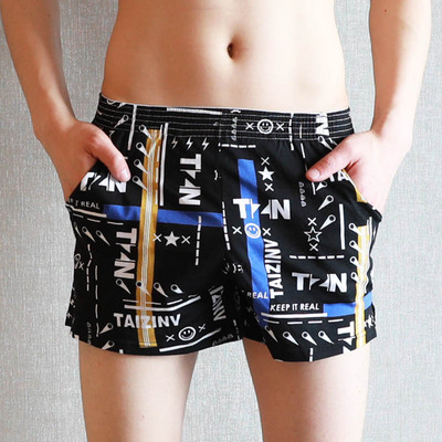 Ανδρικά βαμβακερά βέλη Boxers Casual print Ελαστική μέση εσώρουχα ανδρικά Καλοκαιρινή χαλαρά αναπνεύσιμα σώβρακα μπόξερ σορτς