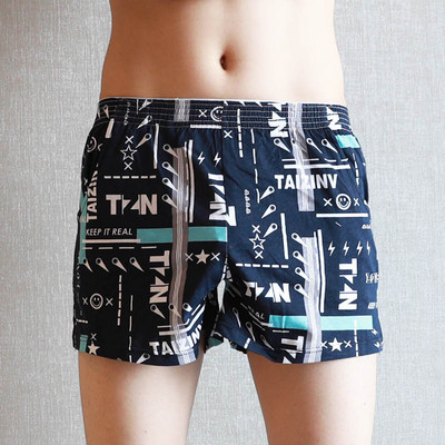 Ανδρικά βαμβακερά βέλη Boxers Casual print Ελαστική μέση εσώρουχα ανδρικά Καλοκαιρινή χαλαρά αναπνεύσιμα σώβρακα μπόξερ σορτς