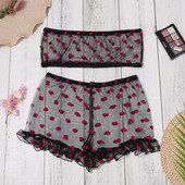 New In Love Pattern Lenjerie sexy pentru femei Sutien de dimensiuni mari Thong Pijamale Set de lenjerie intima Lenjerie pentru femei нижнее бельё женское