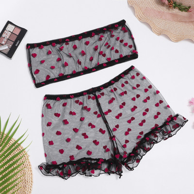 New In Love Pattern Lenjerie sexy pentru femei Sutien de dimensiuni mari Thong Pijamale Set de lenjerie intima Lenjerie pentru femei нижнее бельё женское