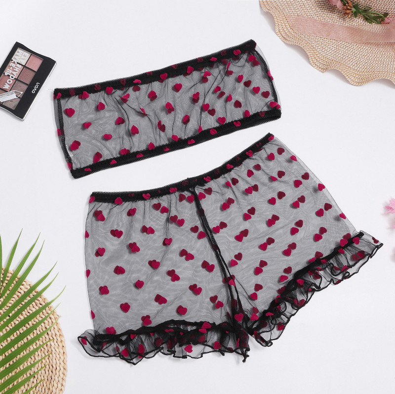 New In Love Pattern Lenjerie sexy pentru femei Sutien de dimensiuni mari Thong Pijamale Set de lenjerie intima Lenjerie pentru femei нижнее бельё женское
