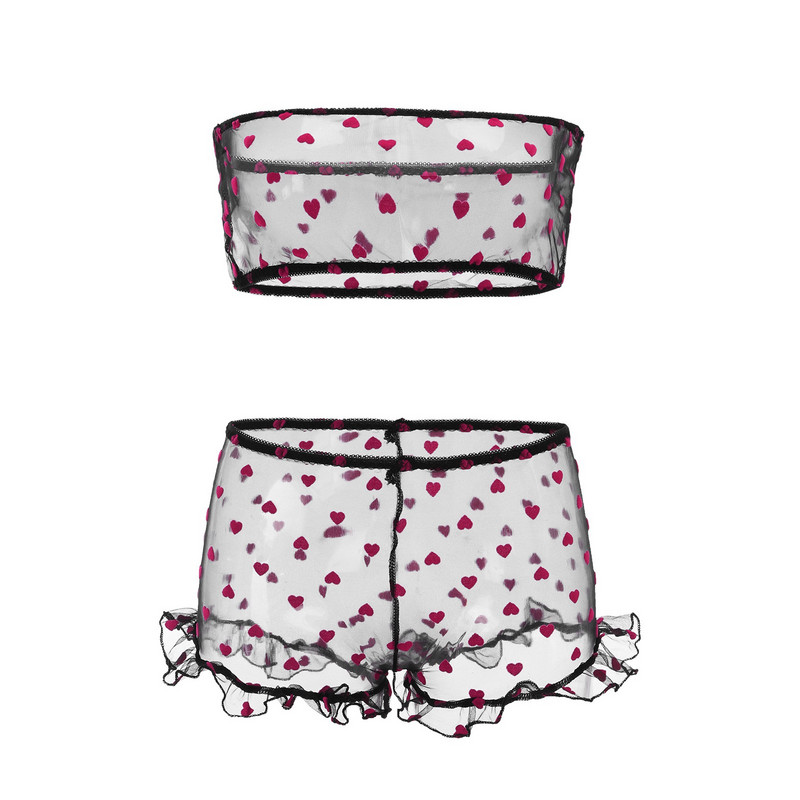 New In Love Pattern Lenjerie sexy pentru femei Sutien de dimensiuni mari Thong Pijamale Set de lenjerie intima Lenjerie pentru femei нижнее бельё женское
