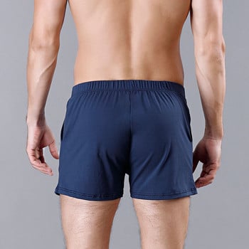 Ανδρικά Boxers Βαμβακερά εσώρουχα φαρδιά με ελαστική μέση σορτς Καλοκαιρινό calzoncillo hombre Ανδρικά σώβρακα για ύπνο στο σπίτι