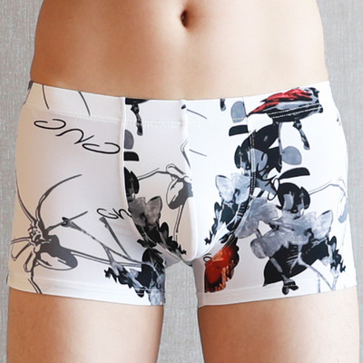Chiloți bărbați din mătase de gheață Lenjerie de corp pentru bărbați Boxer pentru bărbați Boxer la modă pentru bărbați Chiloți sexy pentru bărbați