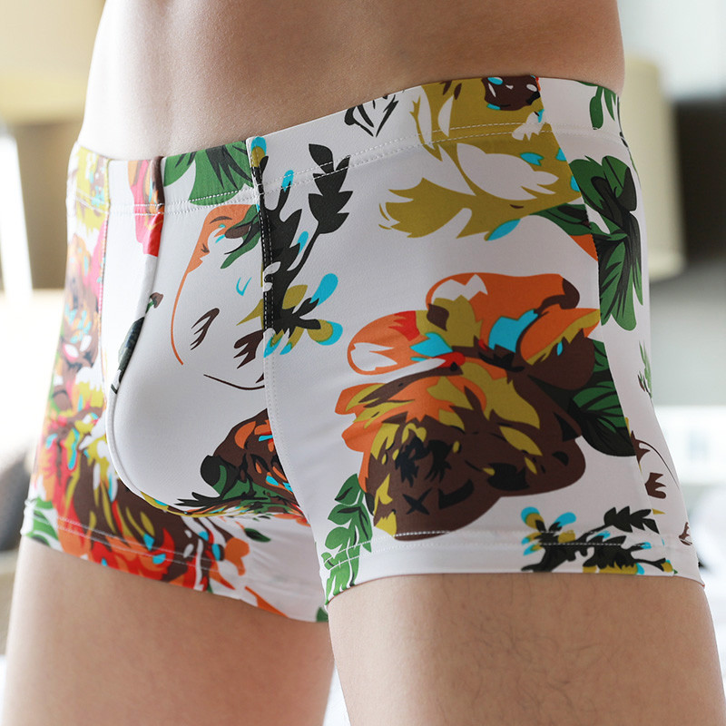 Chiloți bărbați din mătase de gheață Lenjerie de corp pentru bărbați Boxer pentru bărbați Boxer la modă pentru bărbați Chiloți sexy pentru bărbați