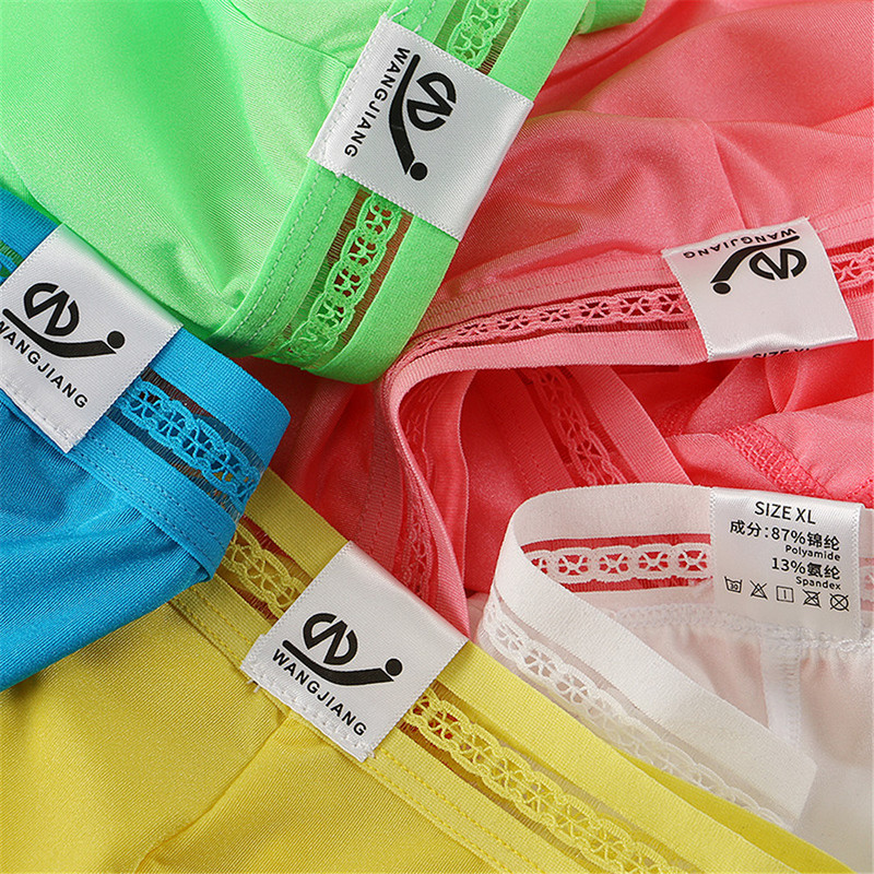 Muško donje rublje Seksi ledene svilene muške gaćice Velike veličine Muške kratke hlače s printom niske U torbice Nove seksi bokserice