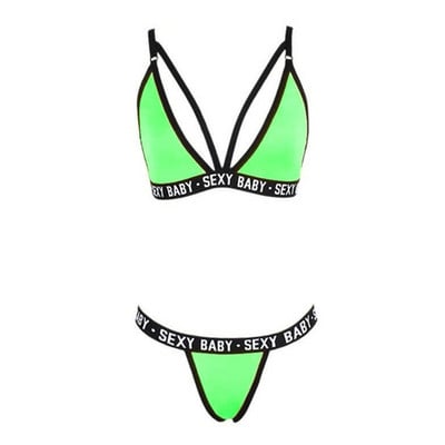 Set de lenjerie sexy pentru femei Pijamale Set sutien și chiloți de noapte Bikini Pijamale fără spate Set exotic Haine erotice нижнее белье женское