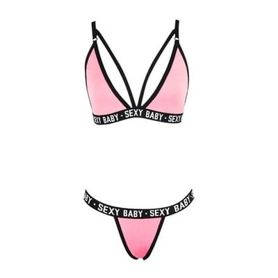 Set de lenjerie sexy pentru femei Pijamale Set sutien și chiloți de noapte Bikini Pijamale fără spate Set exotic Haine erotice нижнее белье женское