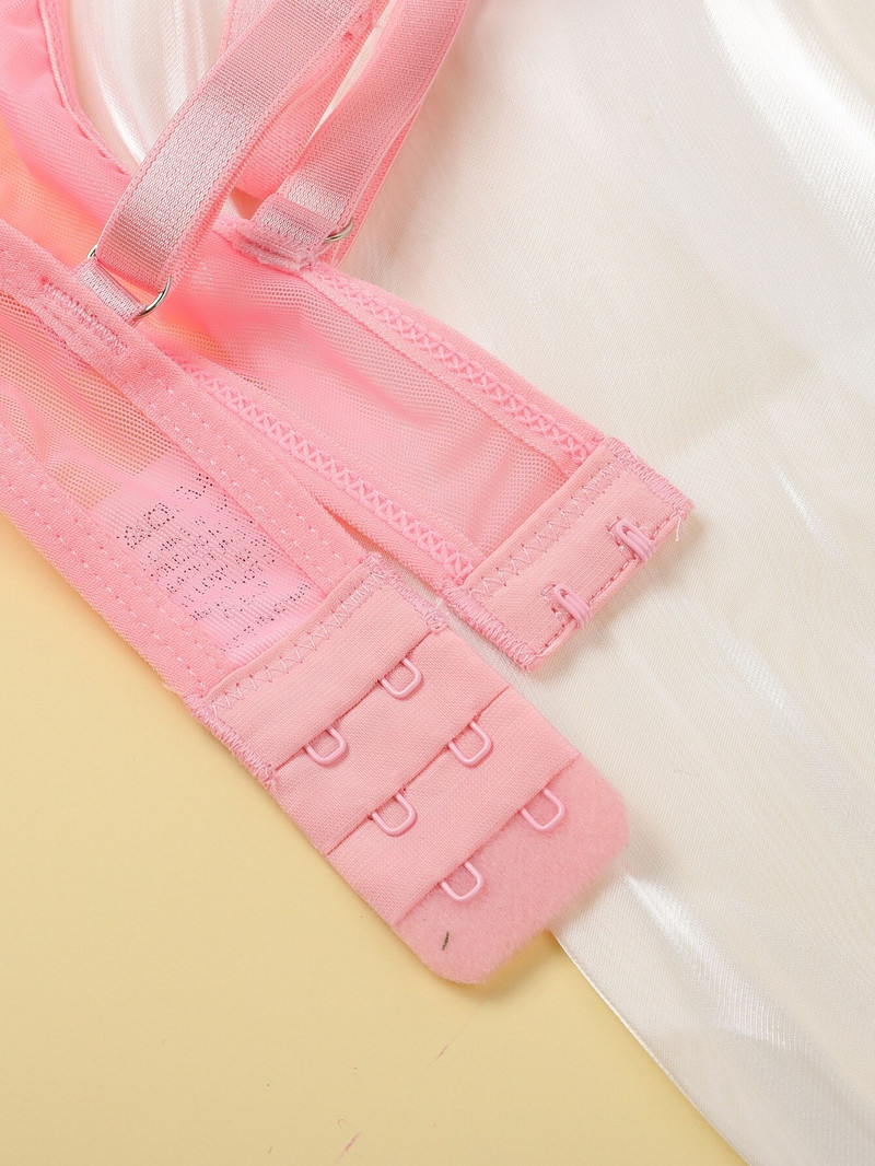 Komplet donjeg rublja od 2 komada, seksi donje rublje s cvjetnim vezom, prozirna čipkana kratka oprema za njegu kože, nježni vilinski set, žena 2023.