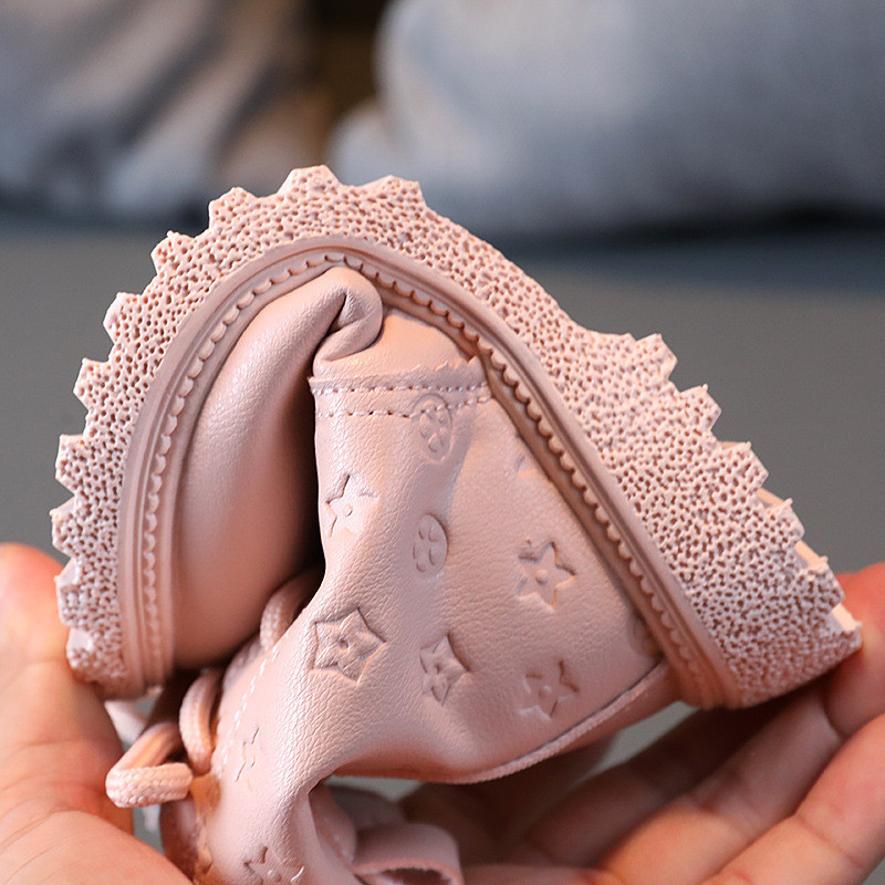 Vaikai, mergaitės, suvarstomi batai, šoniniai užtrauktukai Aukšti vienspalviai paprasti vaikiški batai