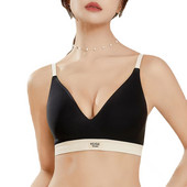 Hot Style No Trace Udobno žensko donje rublje Bez čeličnog prstena Ženski grudnjak s podesivim skupljanjem na bočnoj strani u kontrastnoj boji