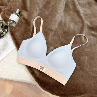Hot Style No Trace Udobno žensko donje rublje Bez čeličnog prstena Ženski grudnjak s podesivim skupljanjem na bočnoj strani u kontrastnoj boji