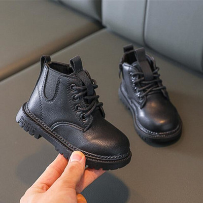 Cizme Chelsea din piele pentru copii Pantofi pentru copii impermeabili Ghete gri negre pentru bebelusi fetite Cizme pantofi baieti Petrecere la scoala