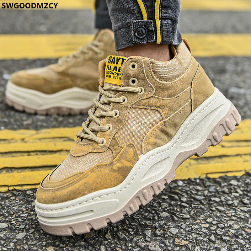 Kožne ležerne cipele s platformom za muškarce 2023. Visoke tenisice Sportska obuća Muška obuća za trčanje Muške krossovke muške Chaussure Homme