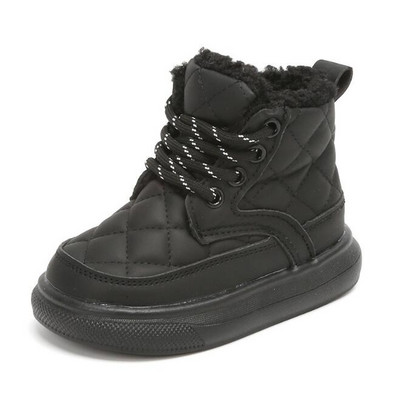 Παιδικές μπότες μόδας για κορίτσια Botas Αθλητικά παπούτσια χειμερινών σχεδιαστών με φερμουάρ στο πλάι Δέρμα για κορίτσια Μπότες για χιόνι Παιδικά αθλητικά παπούτσια