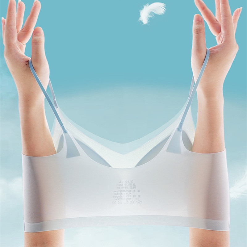 Nežymi, patogūs kvėpuojantys apatiniai moteriški be plieno žiedai, sportiniai miegui skirti apatiniai krūtys, moteriška liemenėlė su pasirenkamu kilimėliu