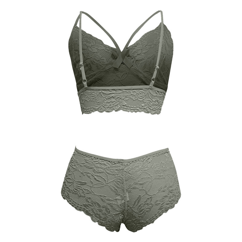 Lenjerie sexy pentru femei Dimensiuni mari Corset Dantela Floral Bralette Sutien Lenjerie intima din doua piese Lenjerie pentru femei нижнее бельё женское