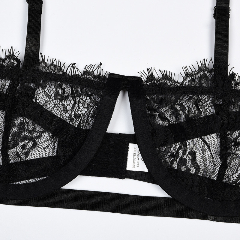 2023 New Fashion Sexy Dantela Set Sutien Femei Floral Transparente Dantela Sutien Chiloți Set Lenjerie Moda Sexy Lenjerie Lenjerie Set