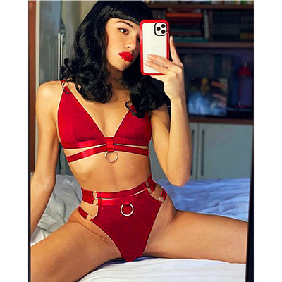 Lenceria Babydoll Plus Size S-3XL Lenjerie intimă pentru femei Set de sutien și chiloți G-string Portjartieră Set de lenjerie sexy