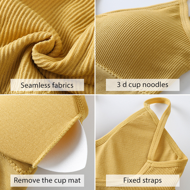 2023 Set de lenjerie intima Push Up, fără spate, la modă, Set de sutien fără sudură, Sexy G-String, moale, 2 buc. Seturi de lenjerie fără fir