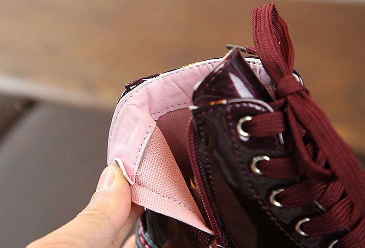 Madingi britiško stiliaus vaikiški batai berniukams mergaitėms pavasario rudens PU odiniai suvarstomi užtrauktuku kūdikių vaikiški trumpi kulkšnies batai