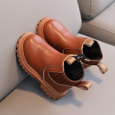 Zimske dječje cipele Toplije čizme za snijeg 1-10 godina stare Modne dječje čizme Čizme od PU kože Nove princeze za djevojčice Protuklizna stopala