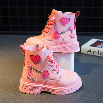 2023 Νέες κοντές μπότες για κορίτσια Ευέλικτη αγάπη Χαριτωμένα παιδικά παπούτσια casual μόδα Απαλό ροζ Hot εκπτώσεις Drop Shipping Παιδικές μπότες Απλές
