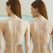 Ženski grudnjak bez leđa Ultratanko donje rublje Bešavni grudnjak s otvorenim leđima Vjenčani grudnjak Prozračni bežični intimni