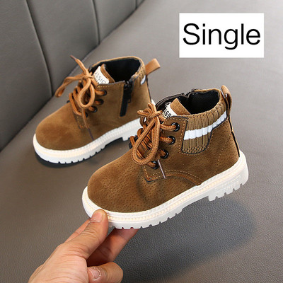 Dječje ležerne cipele Jesen Zimske čizme Cipele za dječake Modne kožne meke protuklizne čizme za djevojčice 21-30 Sportske tenisice za trčanje