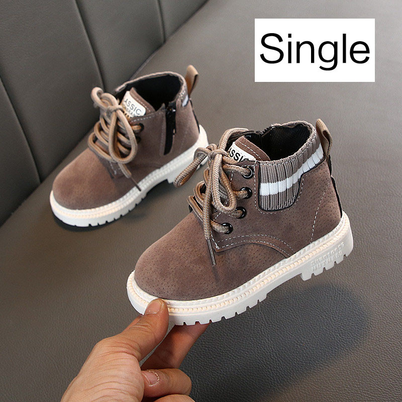 Dječje ležerne cipele Jesen Zimske čizme Cipele za dječake Modne kožne meke protuklizne čizme za djevojčice 21-30 Sportske tenisice za trčanje