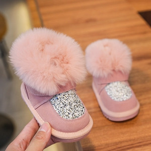 11,5-15 εκ. Baby Boys Girls Bling Leopard Snow Boots, Cute Ears Gold Sivler Μικρά Ζεστά χειμωνιάτικα μποτάκια με βελούδινο, χειμωνιάτικο παπούτσι