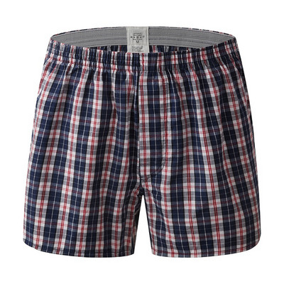 6XL Muško donje rublje Bokserice Kratke hlače Ležerne pamučne gaćice za spavanje Brand Karirane široke udobne kućne gaćice Bokserice velikih veličina