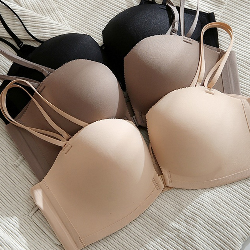 Sutien sexy pentru femei, cu închidere în față, sutien push-up, lenjerie fără fir pentru femei, lenjerie de sus, sutien cu spate deschis, sutien pentru femei