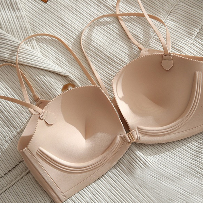 Sutien sexy pentru femei, cu închidere în față, sutien push-up, lenjerie fără fir pentru femei, lenjerie de sus, sutien cu spate deschis, sutien pentru femei